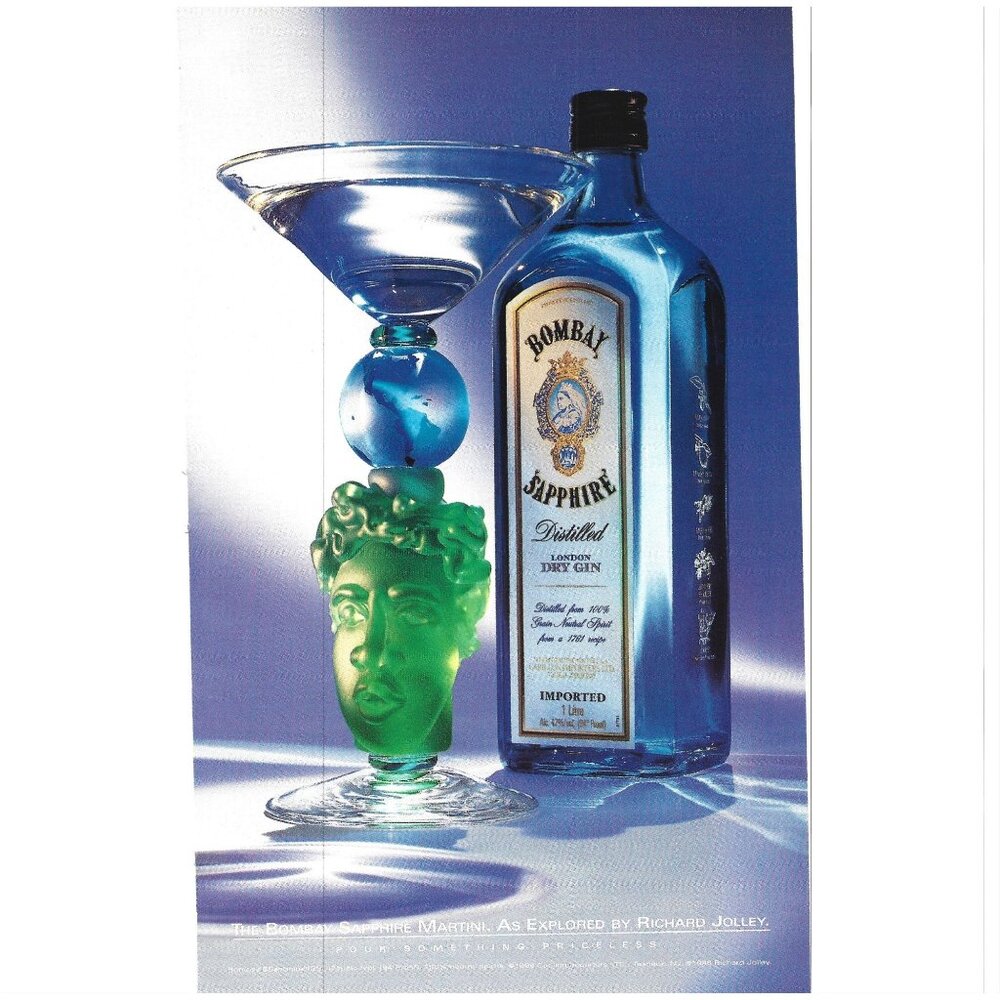 Bombay Sapphire Dry Gin Richard Jolly Advertisement 2000s Print Ad
